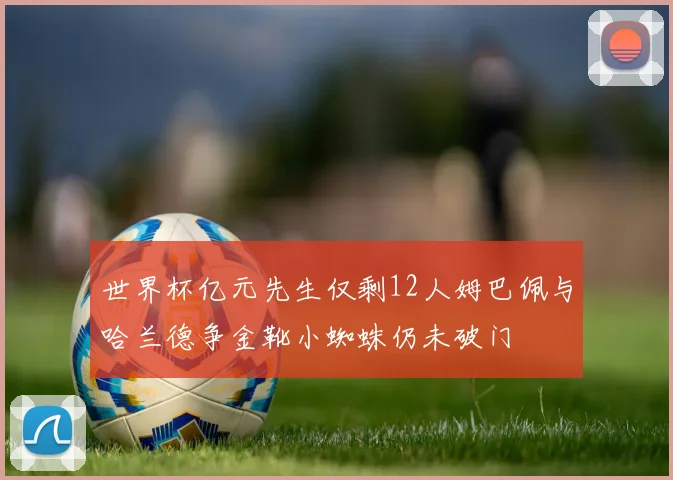 世界杯亿元先生仅剩12人姆巴佩与哈兰德争金靴小蜘蛛仍未破门