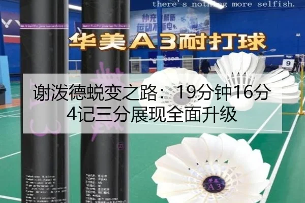 谢泼德蜕变之路：19分钟16分4记三分展现全面升级 | HuiDa